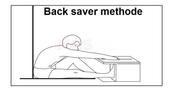 Baseline sit and reach test box, voor flexibiliteitsmeting back saver methode