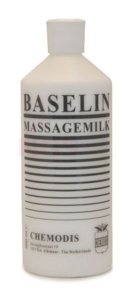 Baselin massagemilk 500 ml, niet vet en huidvriendelijk