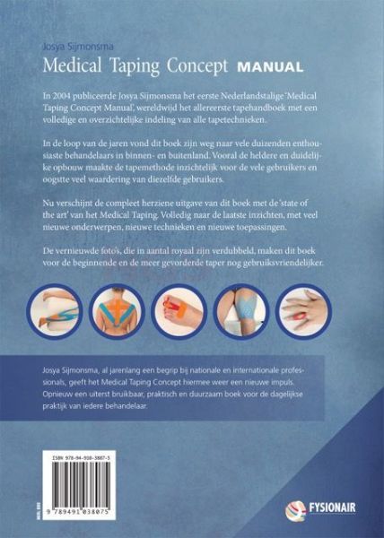 MTC Medical Taping Concept Manual versie 2016 Josya Sijmonsma achterzijde